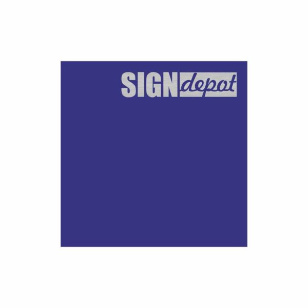 Placă aluminiu gravabilă cu laser - Albastru închis-argintiu (suprafață albastru închis, gravare argintie) 610x305mm